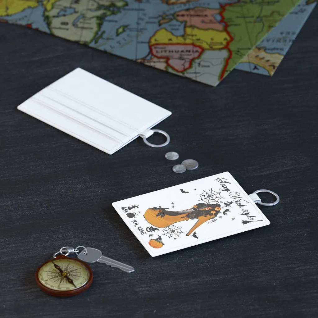 Saffiano Leather Card Holder 'Halloween'