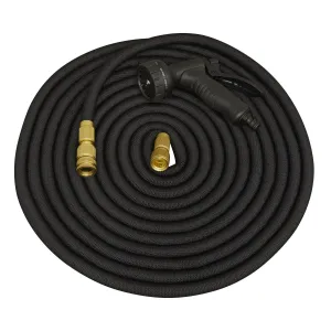 Sealey Ø17mm Expandable Garden Hose Black 30m Premium