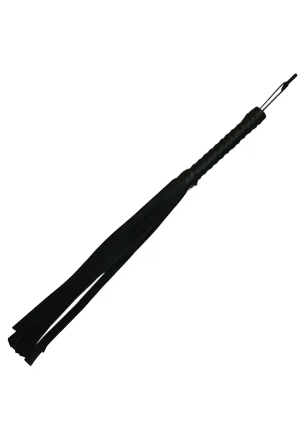 Sex and Mischief Black Faux Leather Flogger