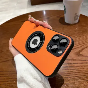 Shockproof PU Leather Magsafe Case for iPhone
