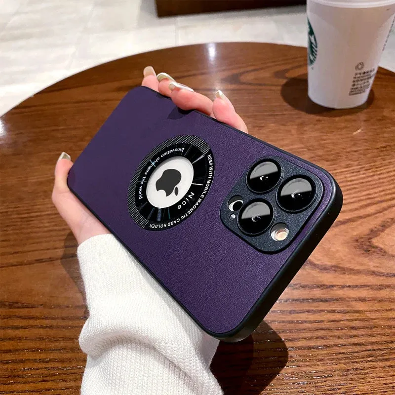 Shockproof PU Leather Magsafe Case for iPhone