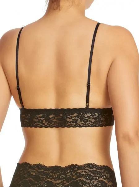 Signature Lace Removable Pad Bralette - Black -