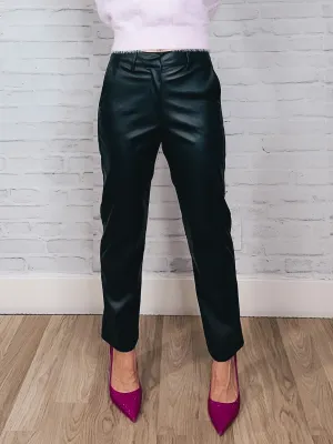 Skinny Faux Leather Pant [Black]