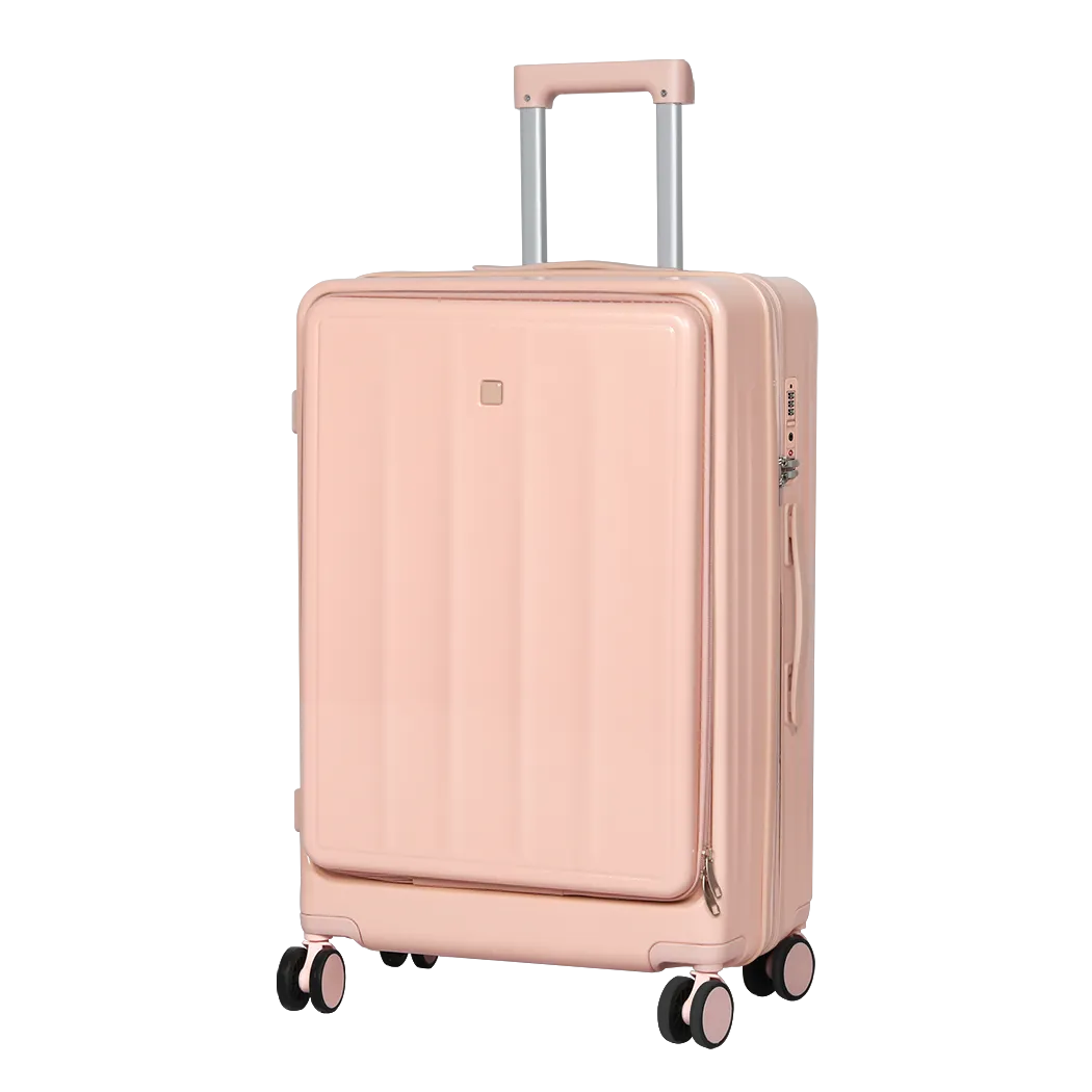 Slimbridge 24" Luggage Trolley Travel Hard Pink