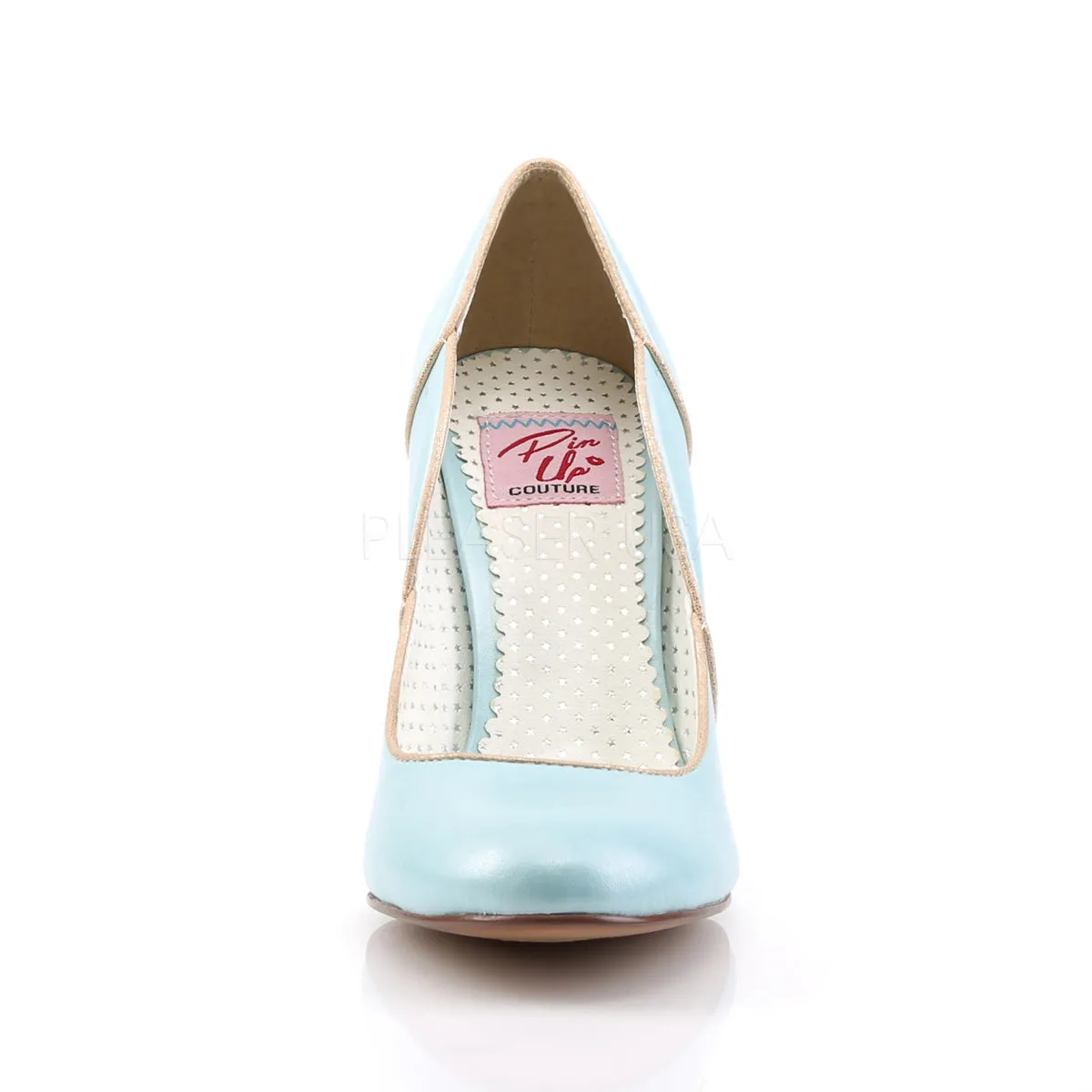 SMITTEN-04  Baby Blue Faux Leather