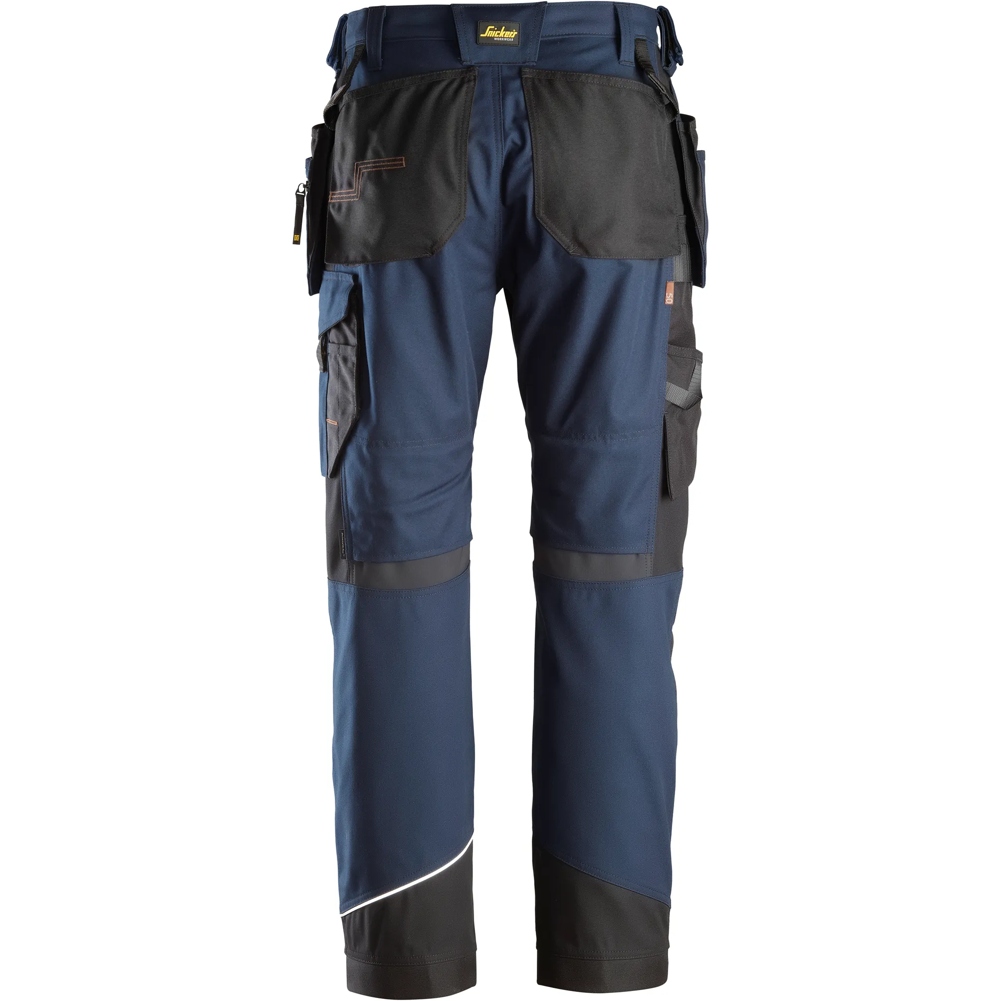 Snickers 6214 Canvas  Work Trousers with Holster Pockets Navy/Black