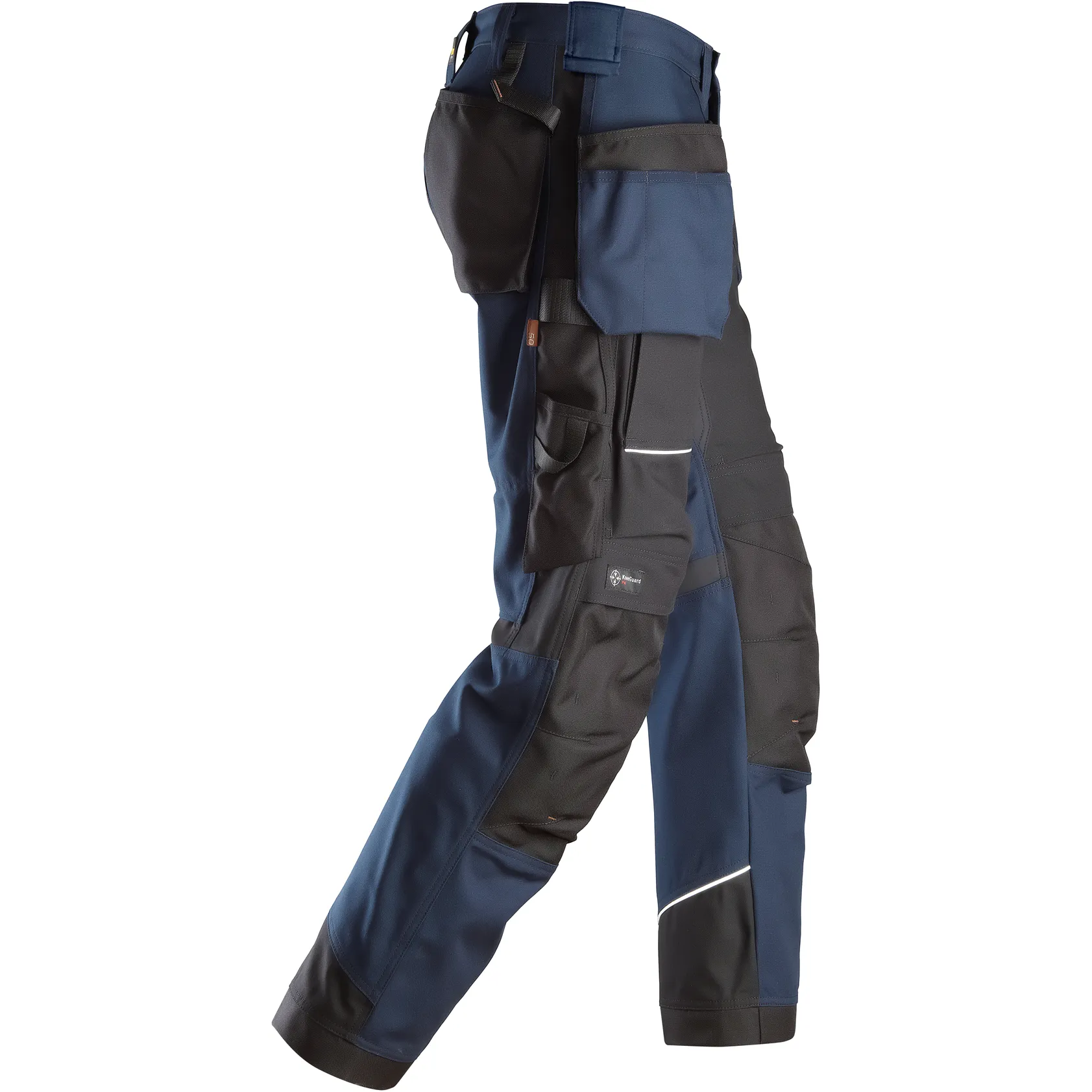 Snickers 6214 Canvas  Work Trousers with Holster Pockets Navy/Black