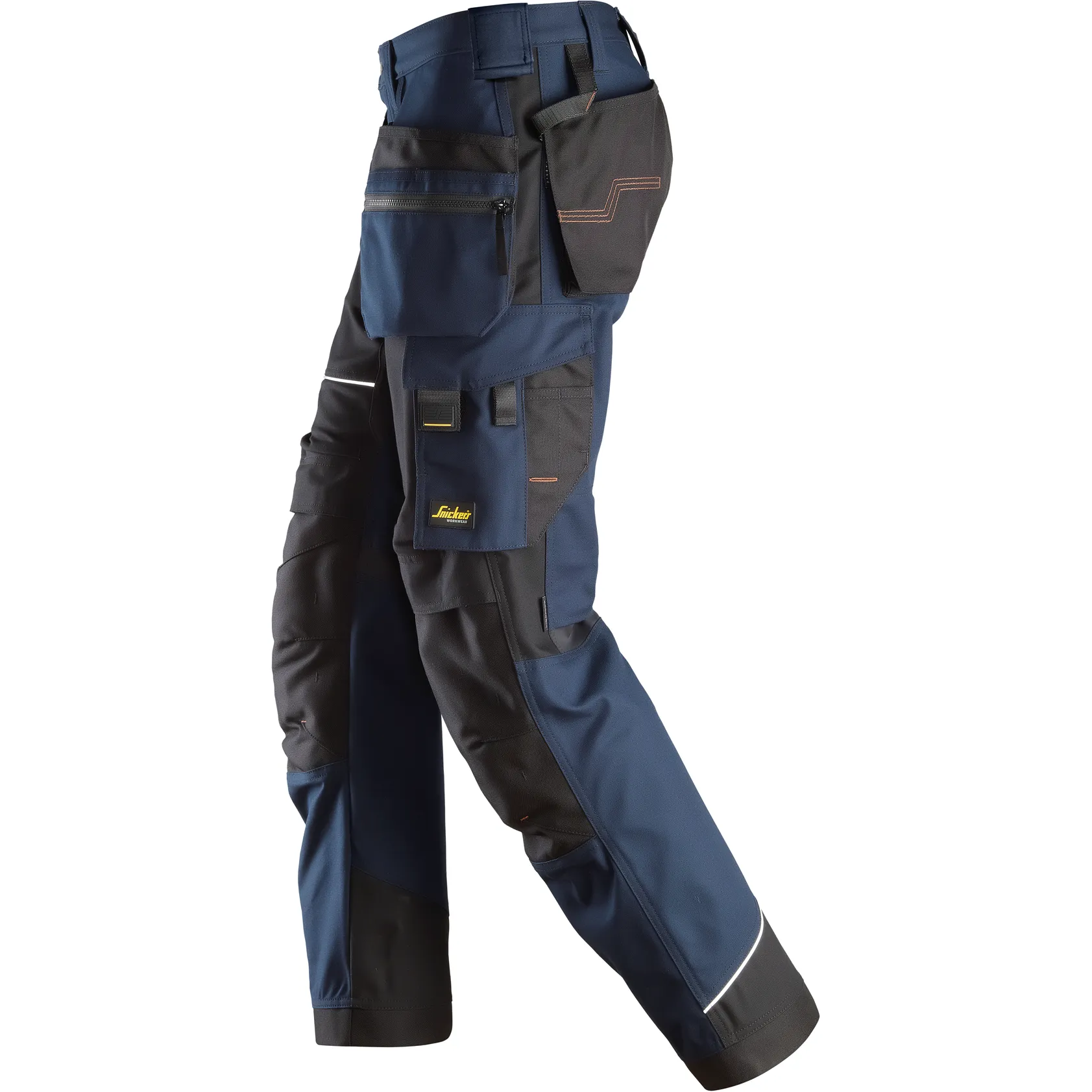 Snickers 6214 Canvas  Work Trousers with Holster Pockets Navy/Black