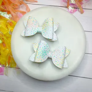 Sprinkle Dot Pigtail Bows