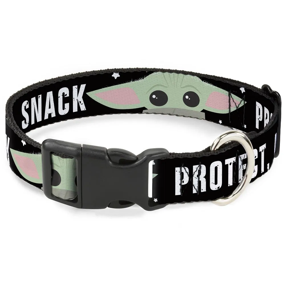Star Wars Pet Collar, Dog Collar Plastic Buckle, Star Wars The Child Chibi Face Protect Attack Snack