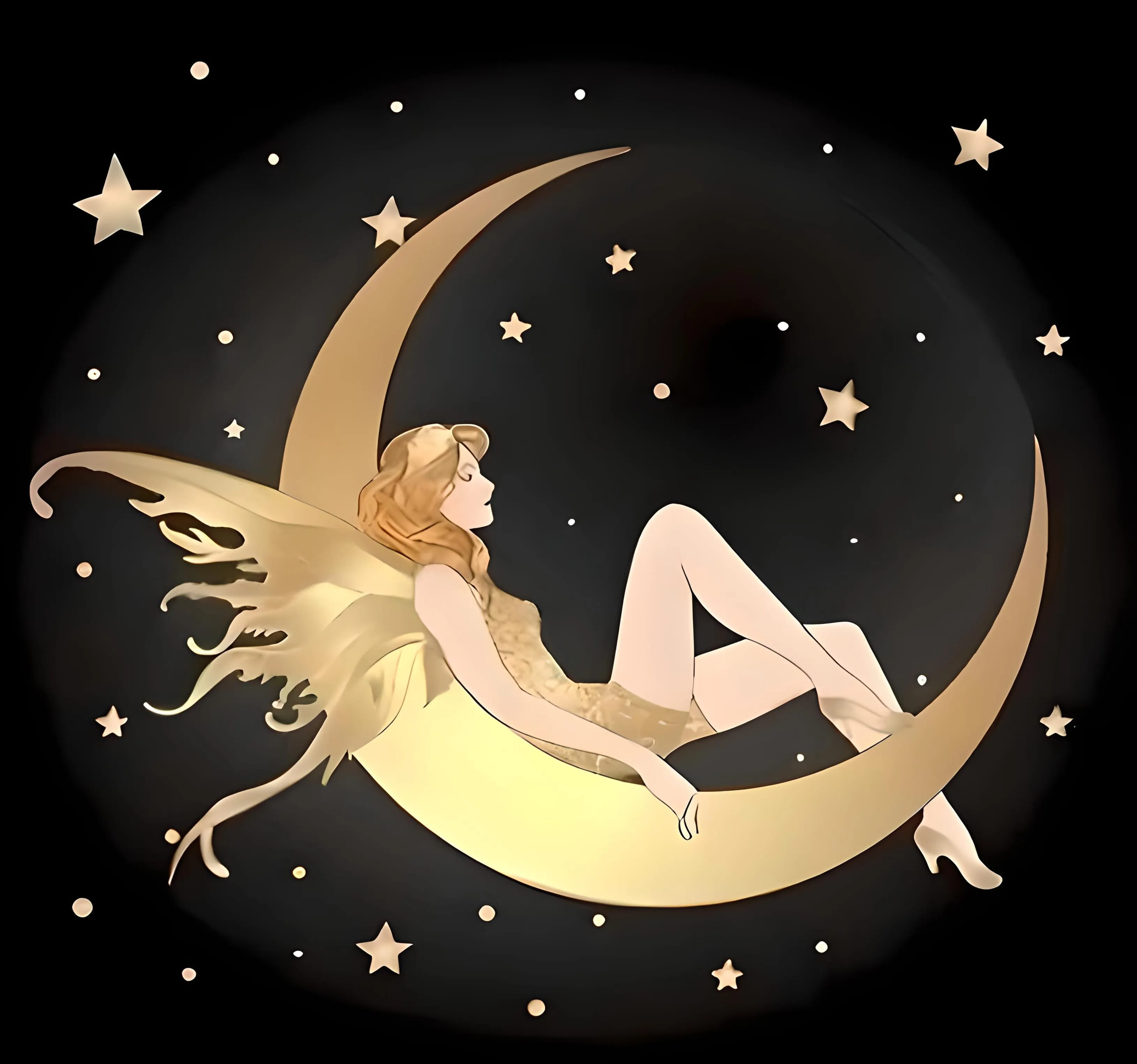 Stay Wild Moon Child 5D Custom Painting, AI Created One Of A Kind DIY Diamond Art Photo Diamond Painting Kit, Paint by Numbers for Adults