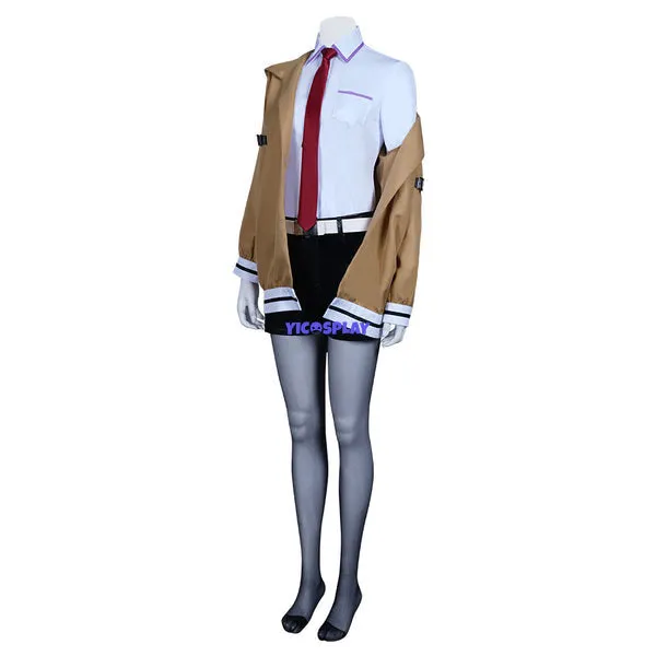 Steins Gate Makise Kurisu Cosplay Costume