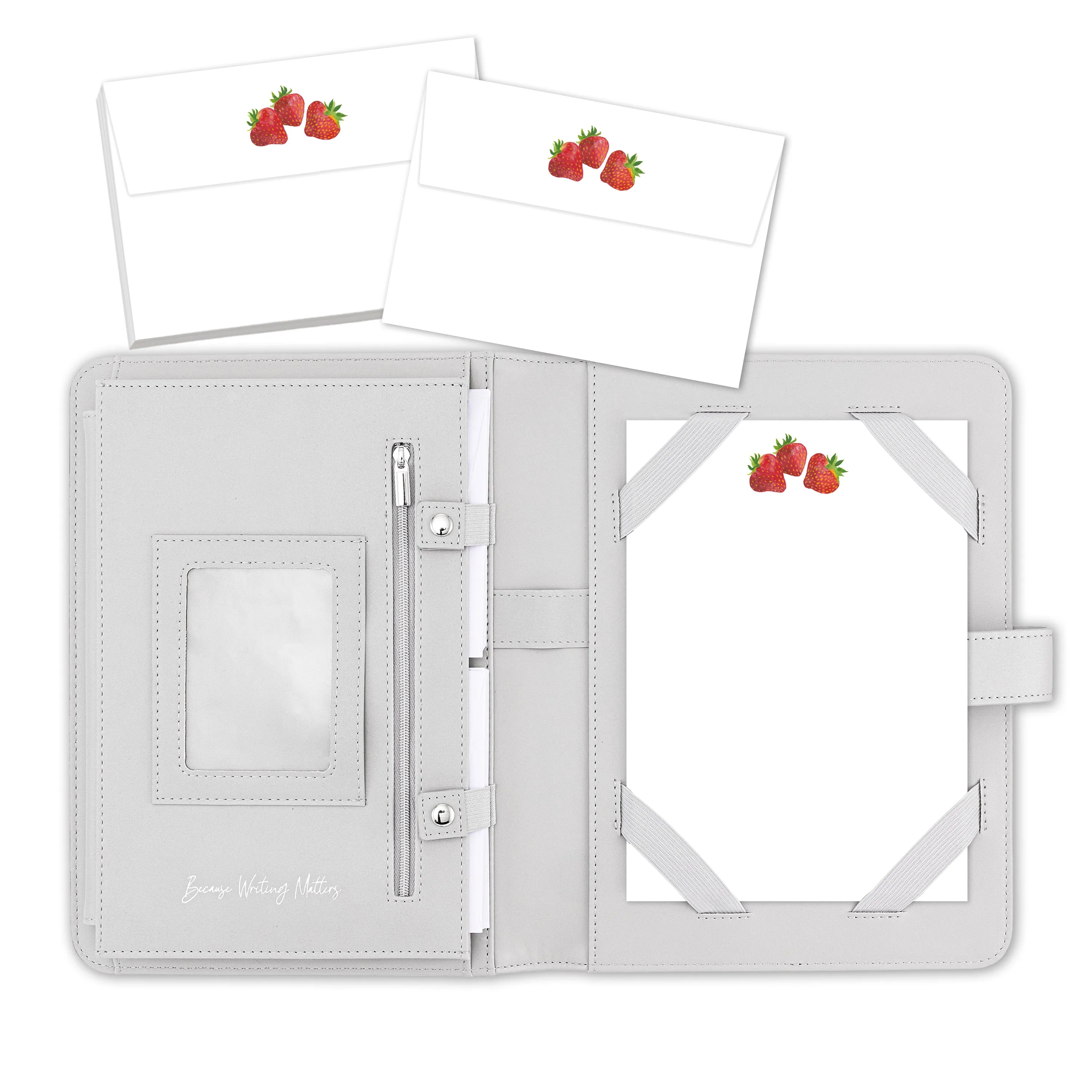 Strawberries Letter Writing Set with Organiser