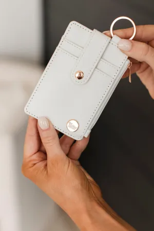 The Darling Effect Keychain Card Wallet- White