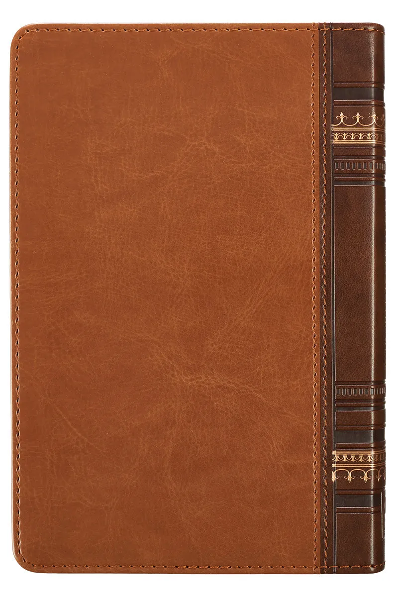 The Pocket Bible Devotional For Men Two-Tone LuxLeather Book