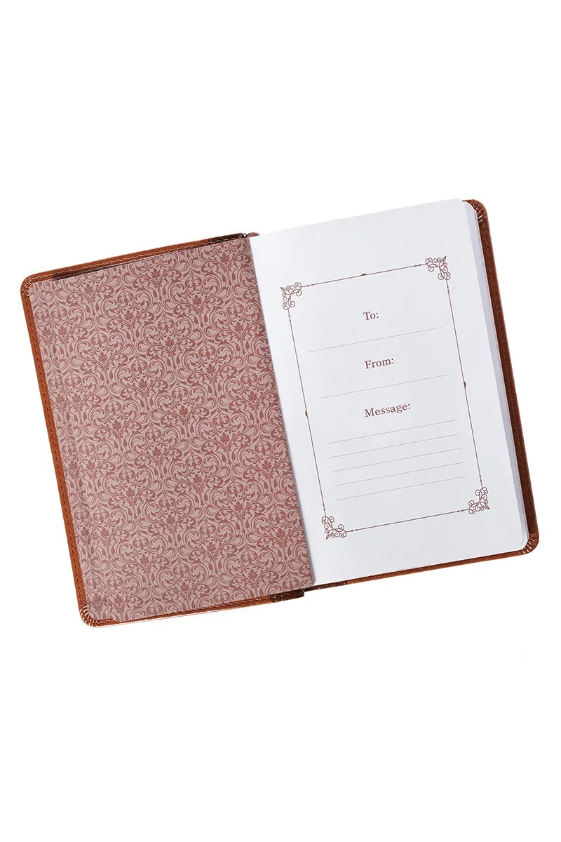 The Pocket Bible Devotional For Men Two-Tone LuxLeather Book