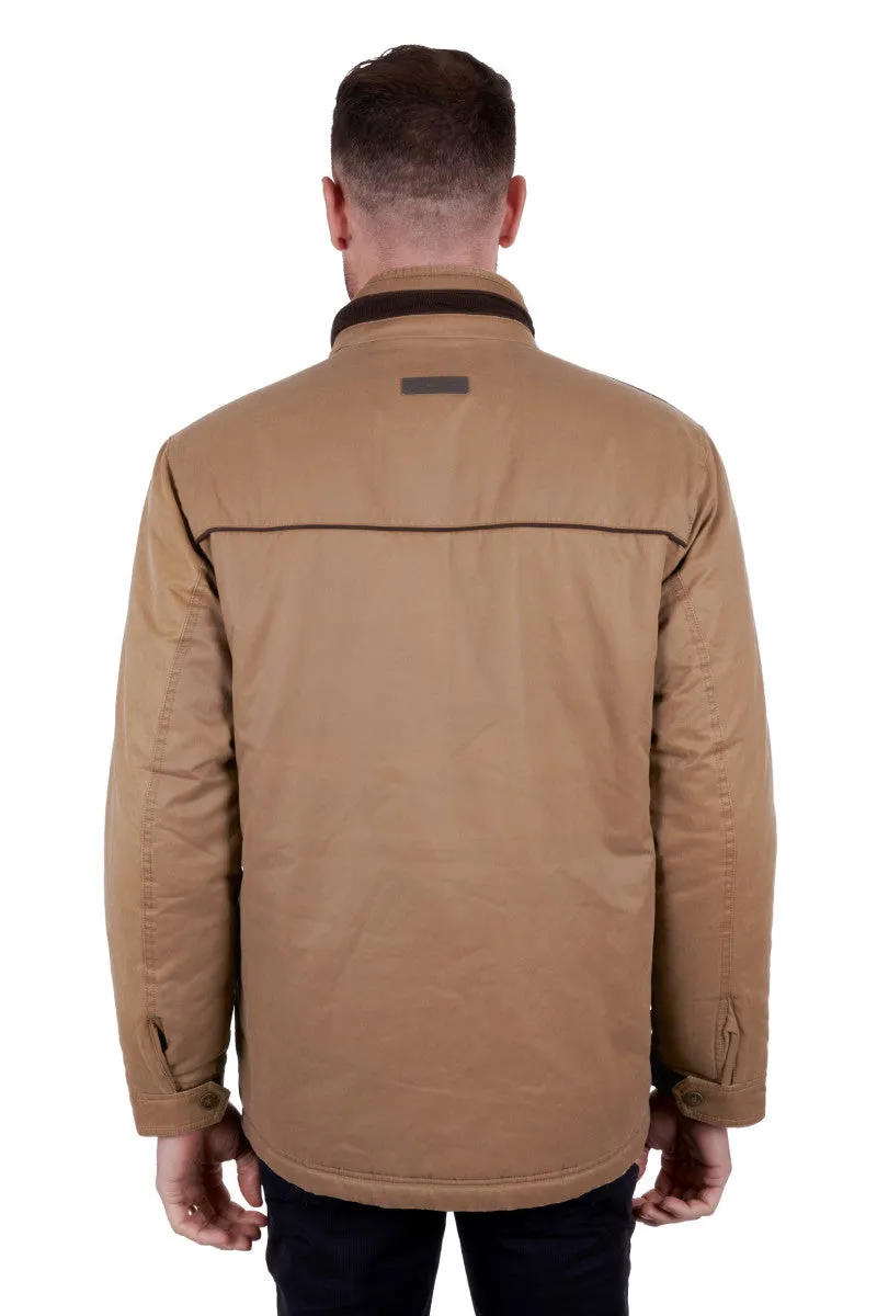 Thomas Cook Men's Fraser Faux Oilskin Jacket - Stone
