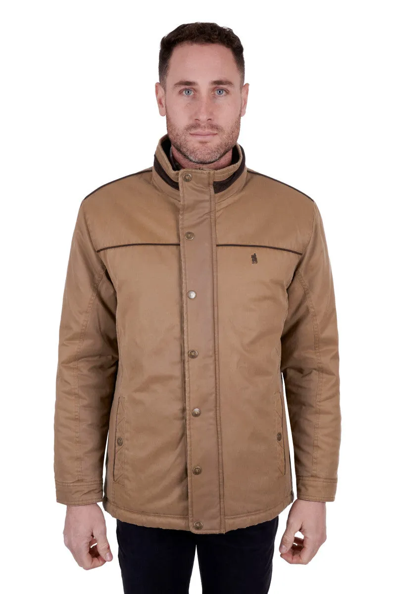 Thomas Cook Men's Fraser Faux Oilskin Jacket - Stone