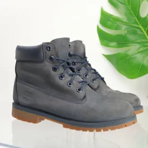 Timberland Mens Waterproof Boot Size 7 Premium 6Inch Blue Leather Insulated