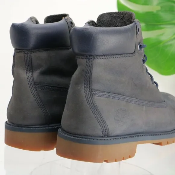 Timberland Mens Waterproof Boot Size 7 Premium 6Inch Blue Leather Insulated