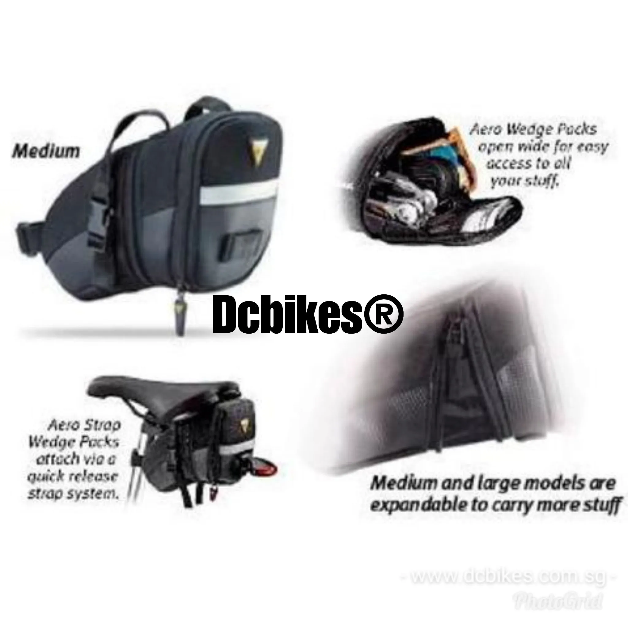 Topeak Aero Expendable Strap On Saddle Pouch Bag