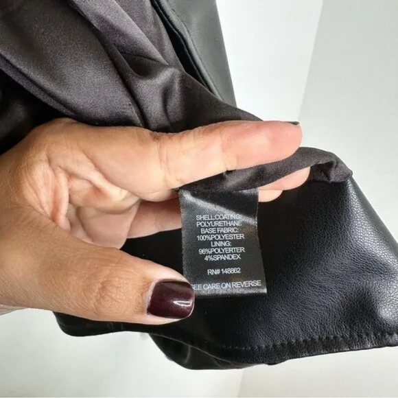 Torrid Black Faux Leather Asymmetrical Moto Jacket