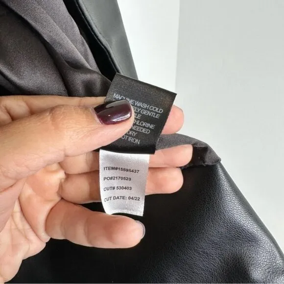Torrid Black Faux Leather Asymmetrical Moto Jacket