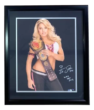 Trish Stratus Signed Framed 16x20 WWE Canvas WWE HOF 2013 Inscribed BAS