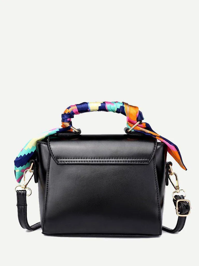 Twilly Scarf Push Lock Shoulder Bag