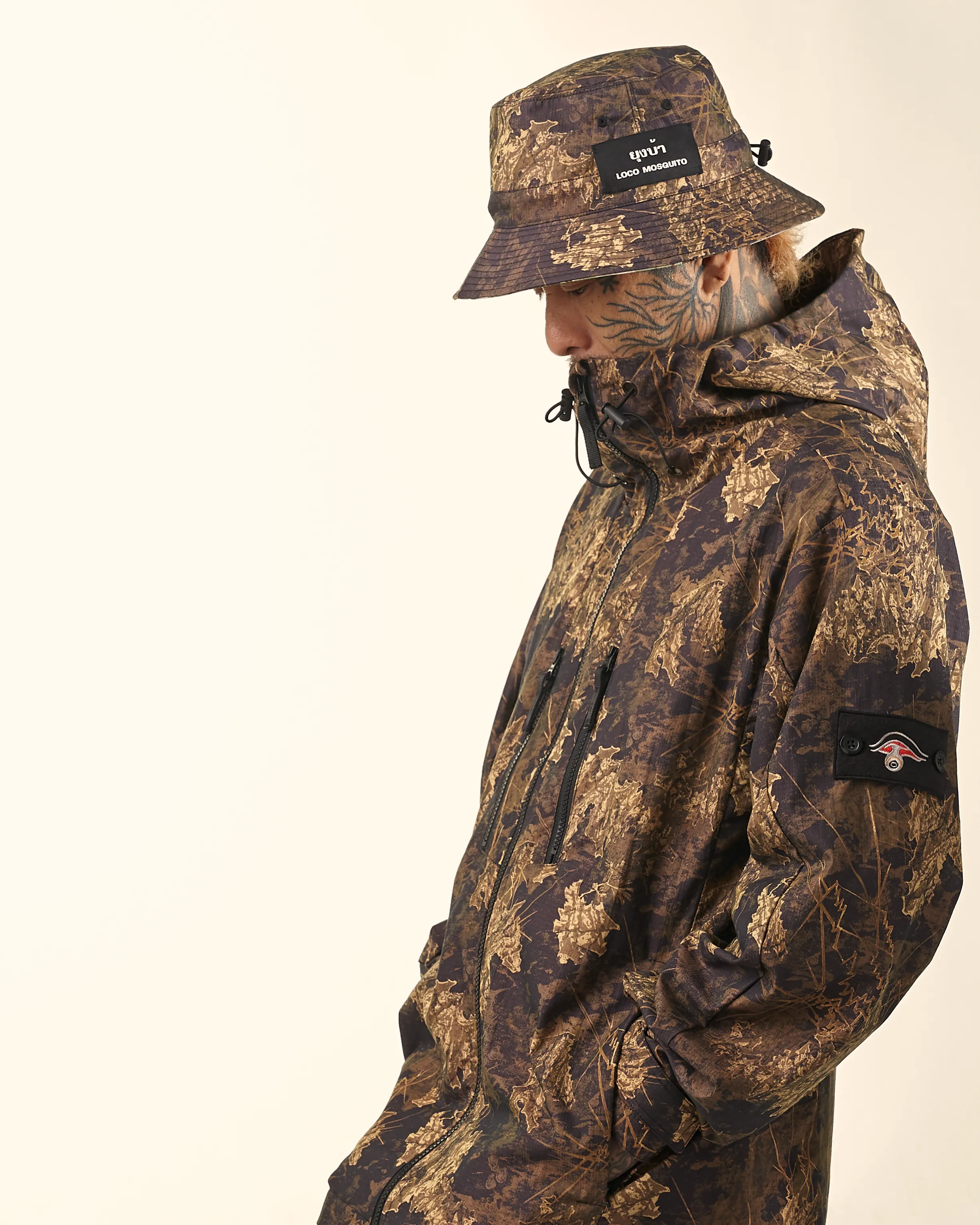 [UNISEX] BANGXGANJI X LOCO MOSQUITO ZIP-UP JACKET (BROWN)