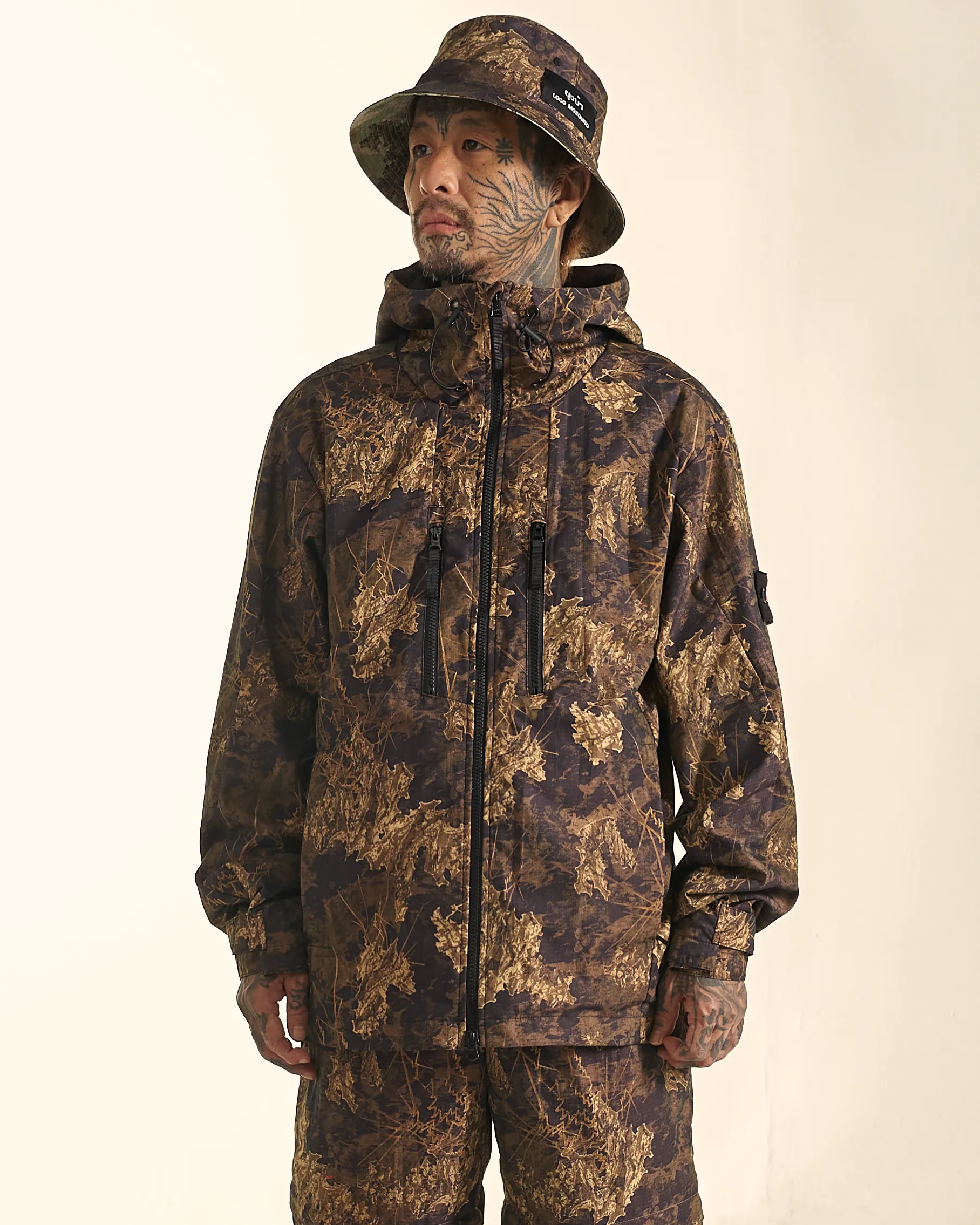 [UNISEX] BANGXGANJI X LOCO MOSQUITO ZIP-UP JACKET (BROWN)