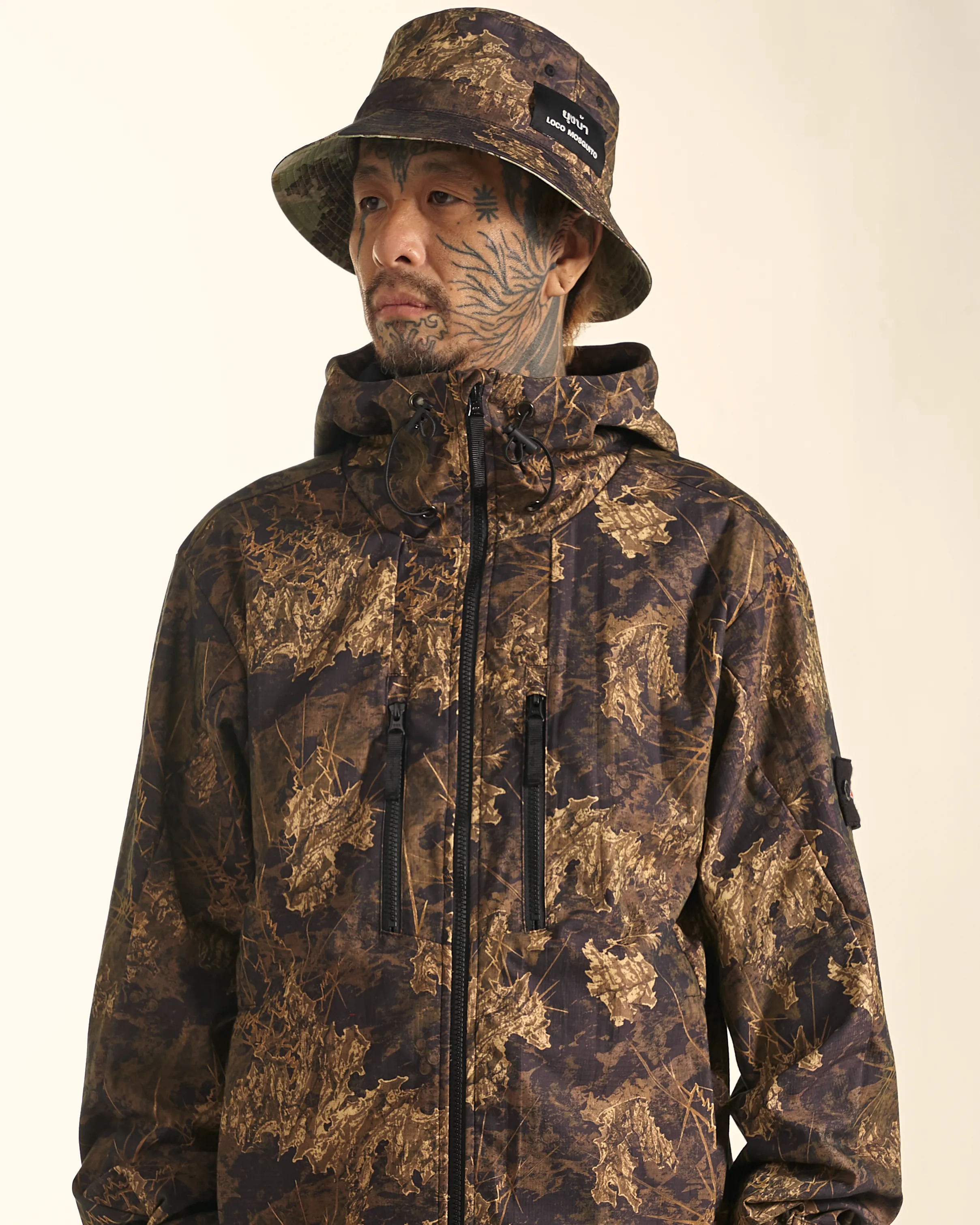 [UNISEX] BANGXGANJI X LOCO MOSQUITO ZIP-UP JACKET (BROWN)