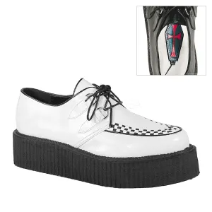 V-CREEPER-502  White Vegan Leather