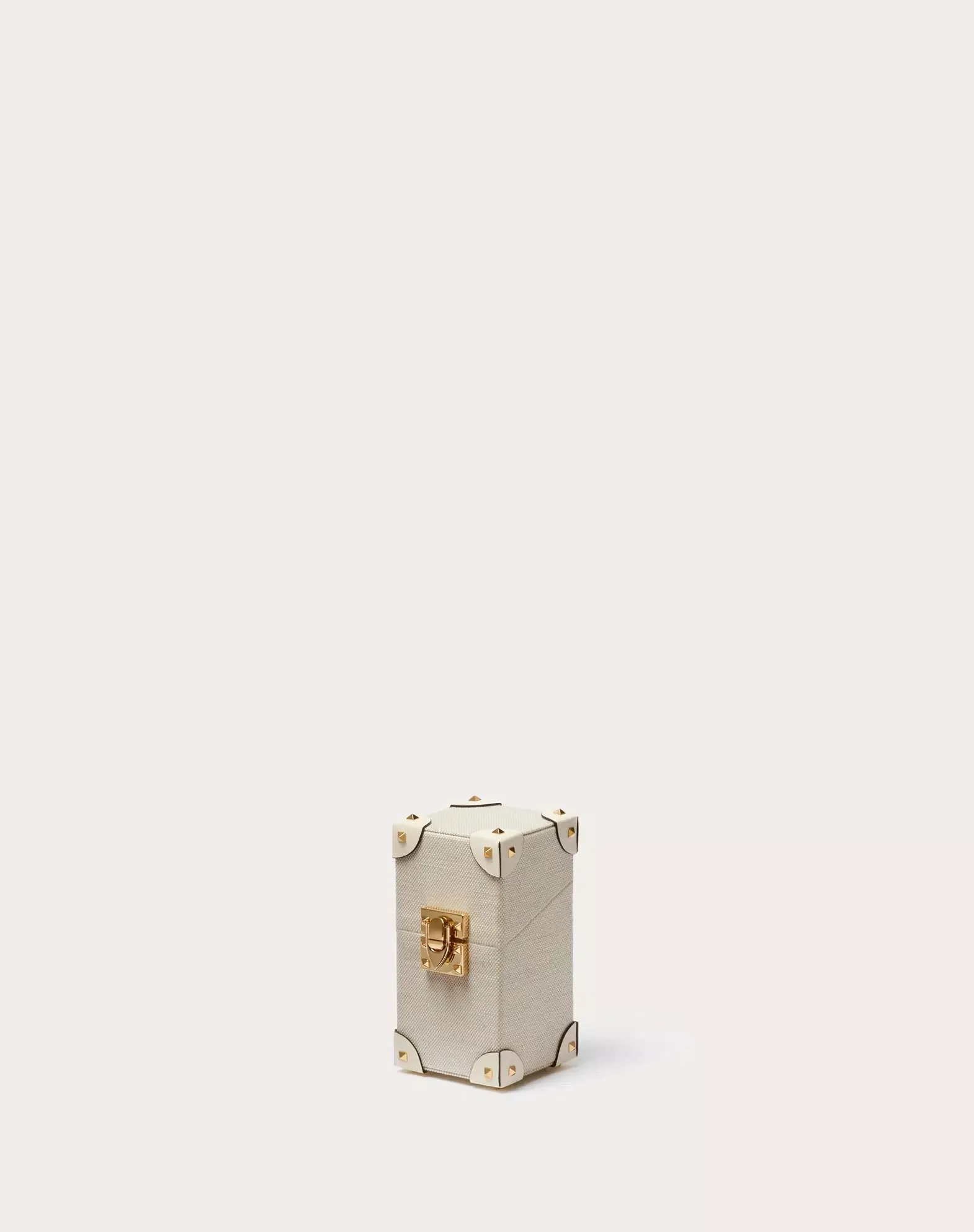 Valentino Garavani Case For 100 Ml Perfume In Canvas And Calfskin With Metal Studs