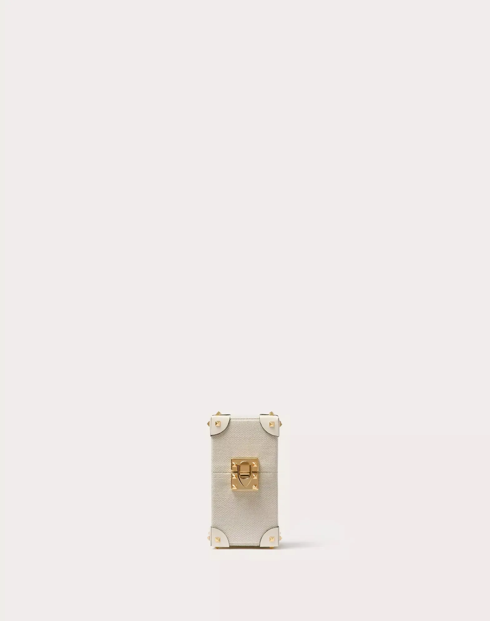 Valentino Garavani Case For 100 Ml Perfume In Canvas And Calfskin With Metal Studs