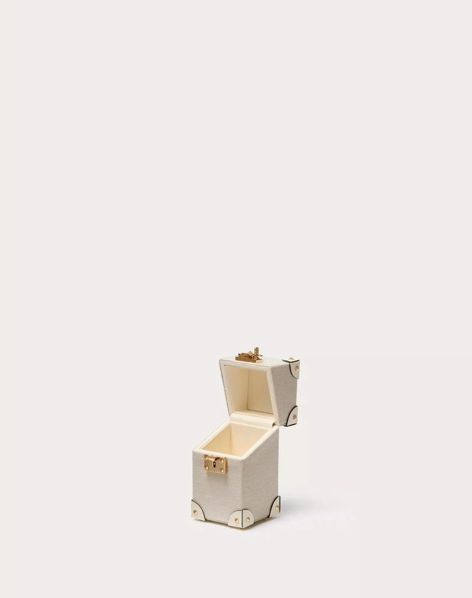 Valentino Garavani Case For 100 Ml Perfume In Canvas And Calfskin With Metal Studs