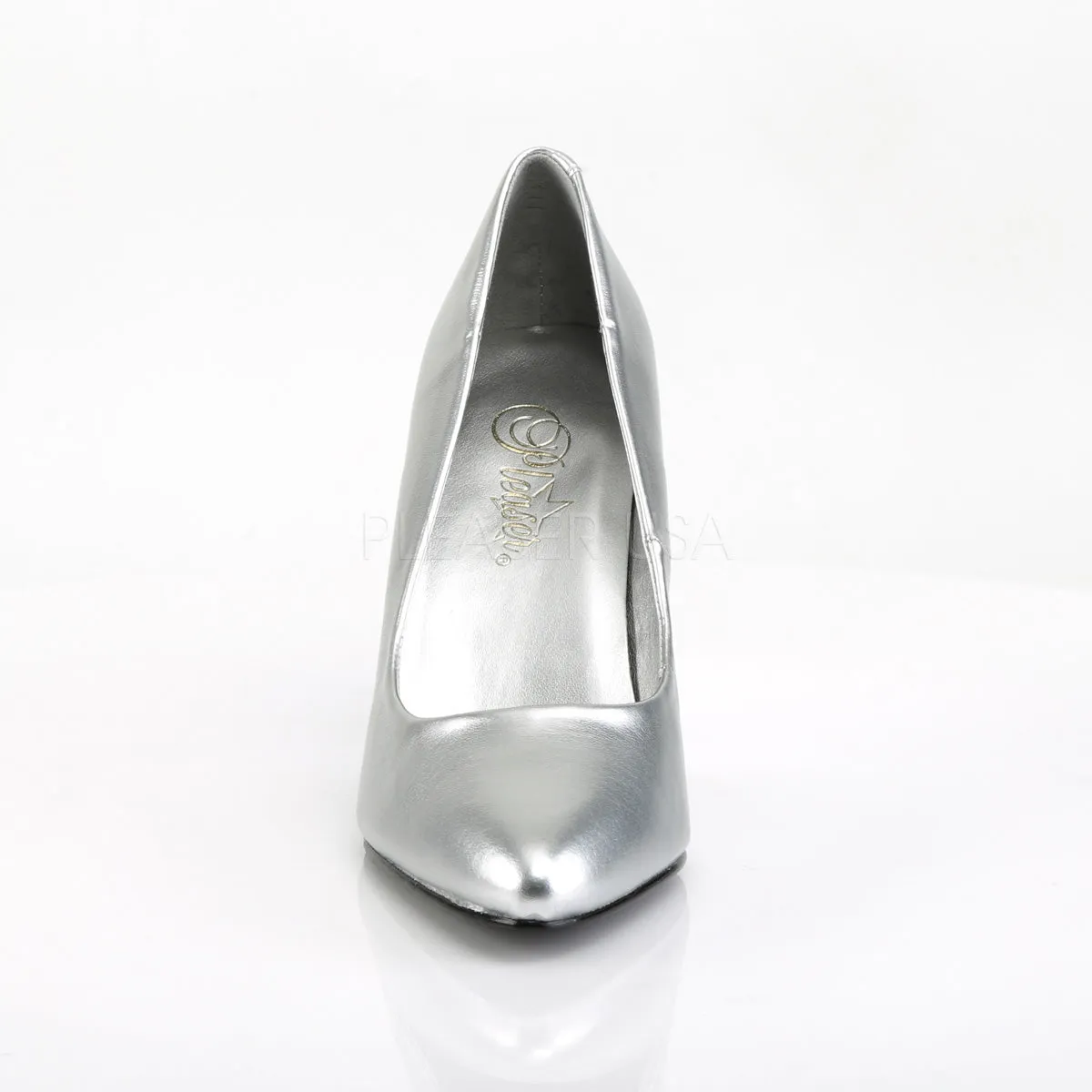 VANITY-420  Silver Faux Leather
