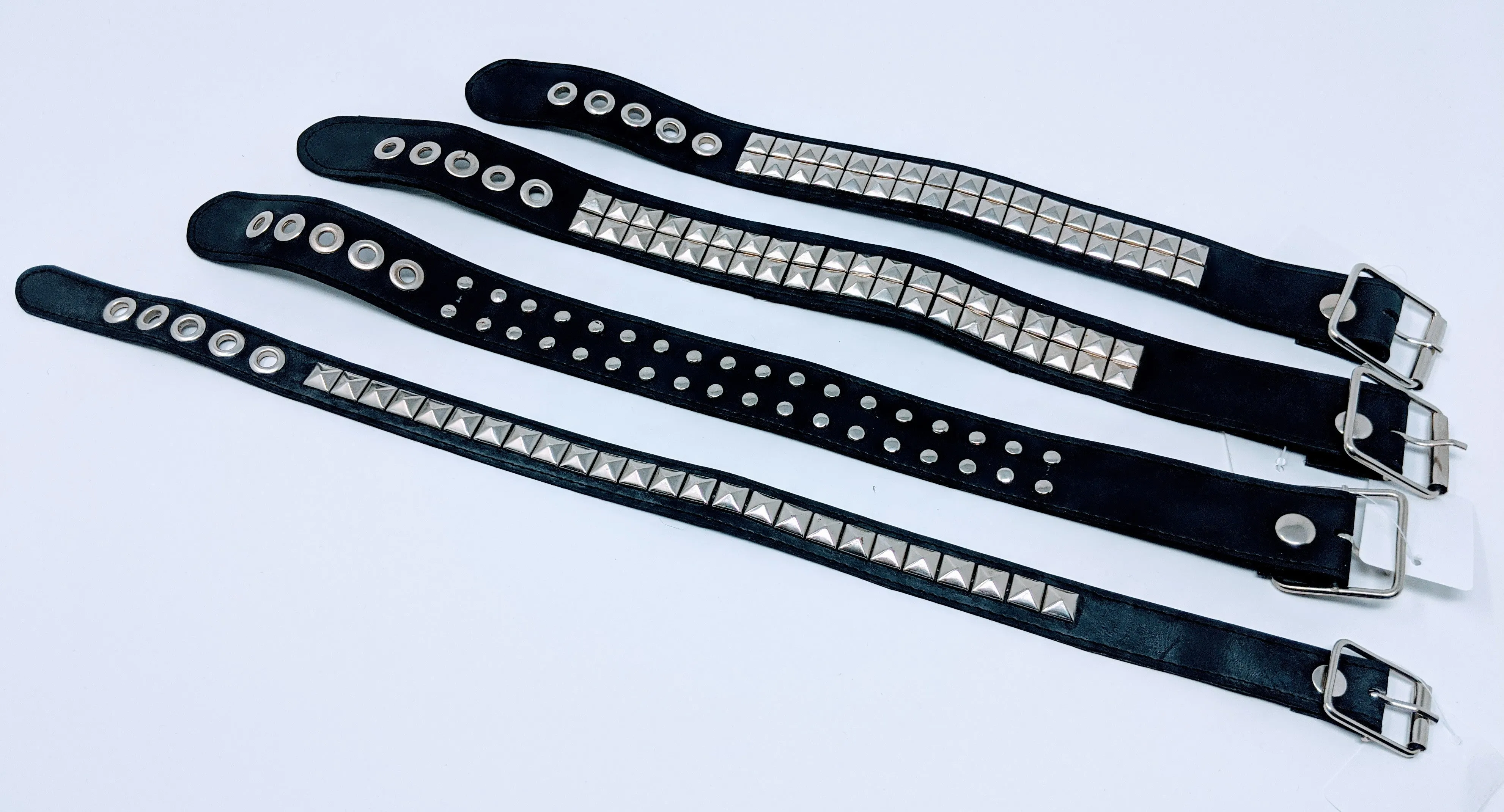 Vegan Collars with Studs / Rivets / Ring & Chain