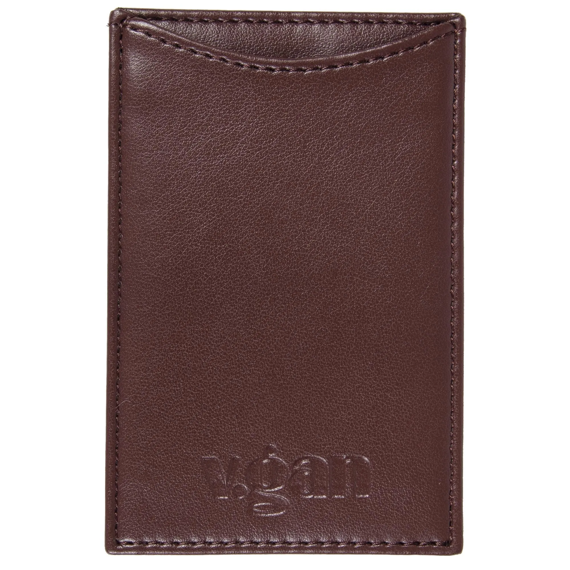 Vegan Leather Card Wallet | Chestnut