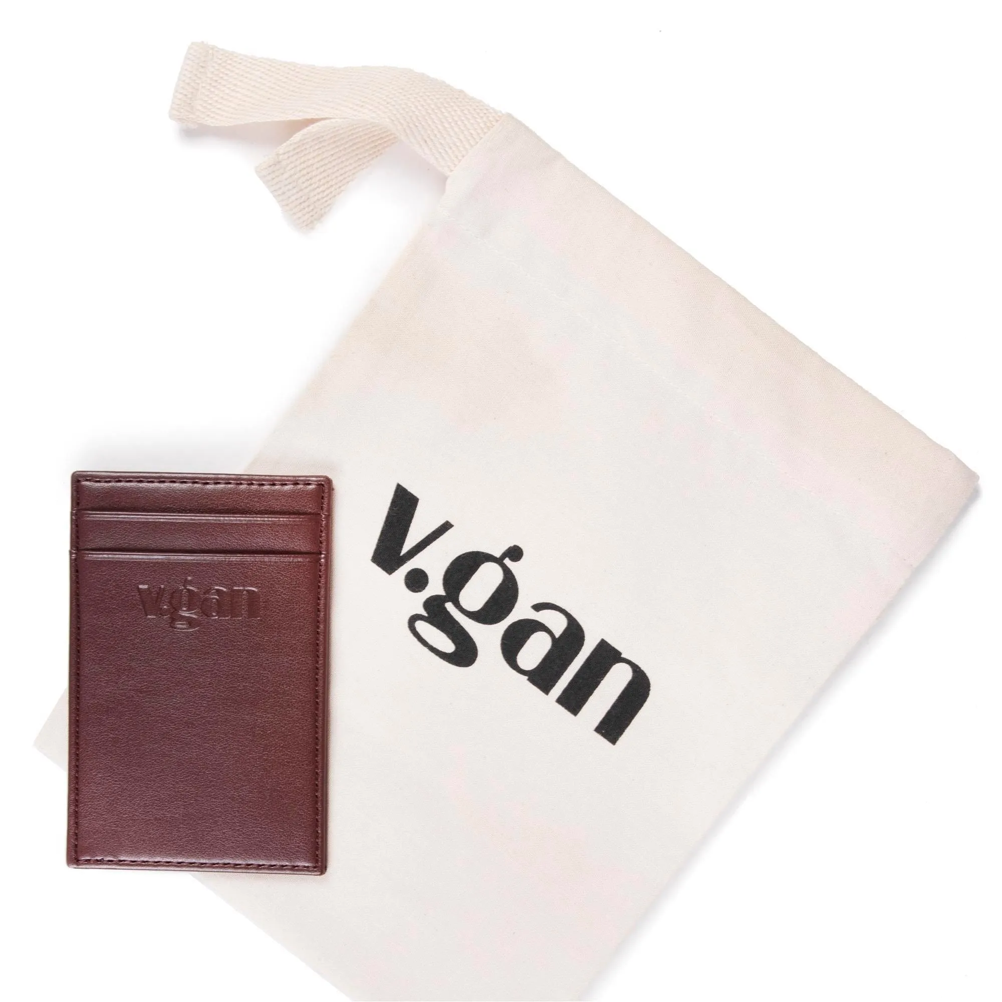 Vegan Leather Card Wallet | Chestnut