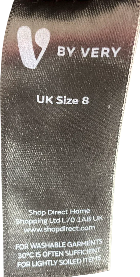 Very Black Faux Leather Shorts UK 8