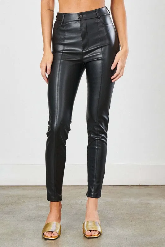 Vibrant M.i.U PU Skinny Jeans