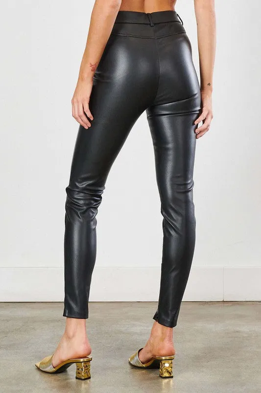 Vibrant M.i.U PU Skinny Jeans