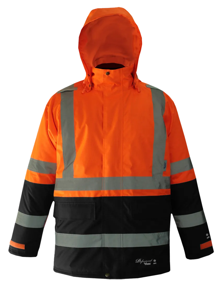 Viking D6455J Professional Freezer Insulated Safety Parka with Black Trim