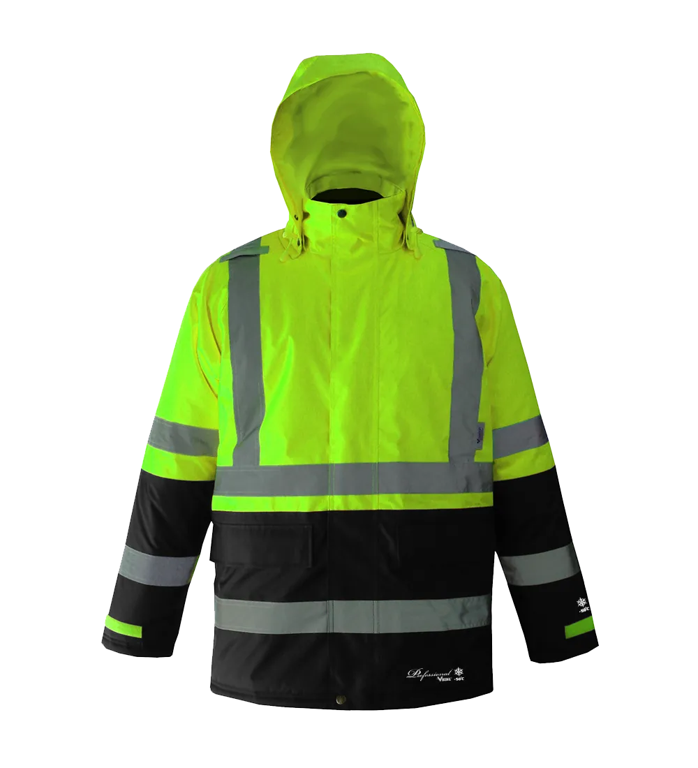 Viking D6455J Professional Freezer Insulated Safety Parka with Black Trim