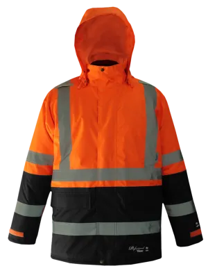 Viking D6455J Professional Freezer Insulated Safety Parka with Black Trim