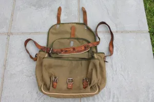 Vintage Relum Canvas And Leather Fishing Shoulder Bag. Circa 1960s. Rare.