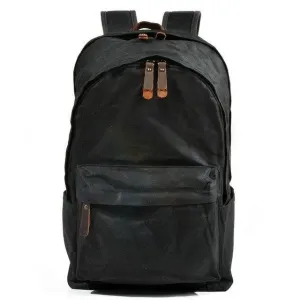 Vintage Waxed Canvas Backpack Mens