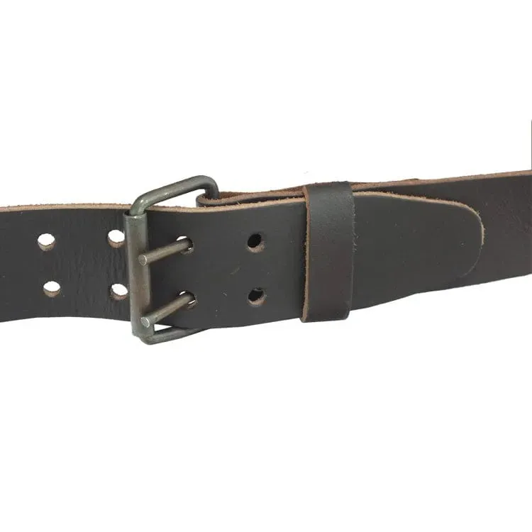 Voche® Heavy Duty Deluxe 12 Pocket Oil Tanned Leather Double Tool Belt Pouch