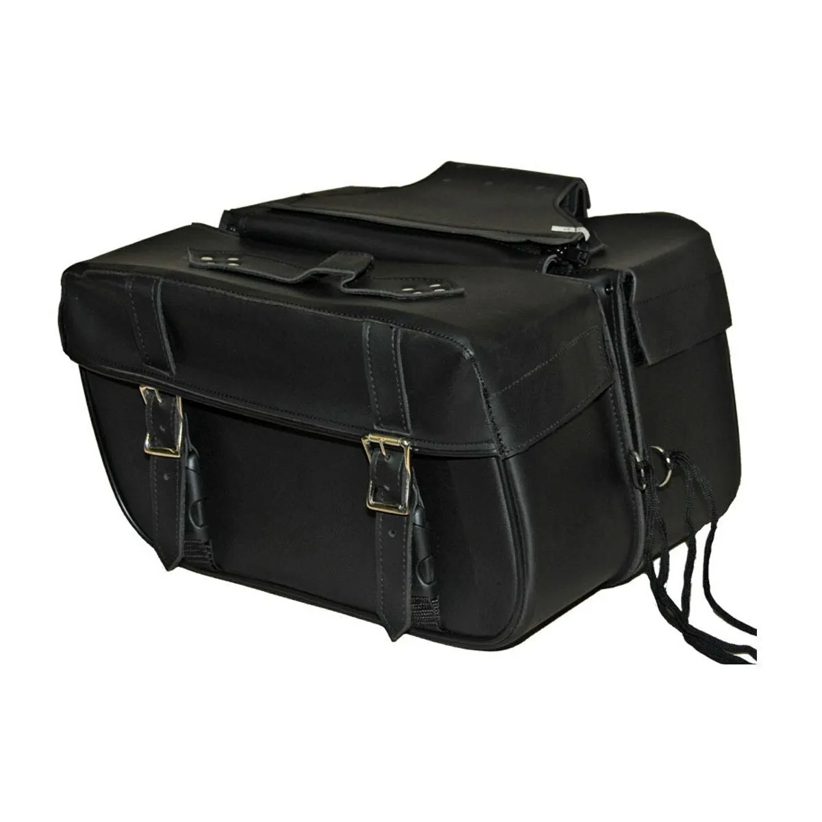 VS218 Vance Leather 2 Strap Saddle Bag with Carry Conceal Pocket